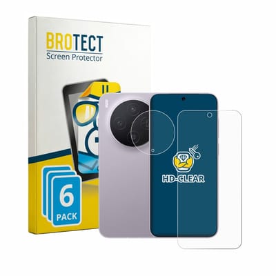 BROTECT - Screenprotector voor Vivo X300 (Voor+Camera) - Folie Beschermfolie transparant 6 Stuks