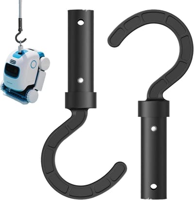 2 stuks haken voor zwembadrobot, robotzwembadreiniger, accessoirehaken, zwembadhaken voor draadloze zwembadrobots, compatibel met alle soorten zwembadreinigers, zwembadstanghaken, reserveonderdelen