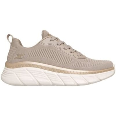 SKECHERS BOBS B FLEX HI - FLYING HI Sneakers Platform Dames Taupe Gold