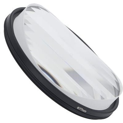 Camerafilter Lineair Glazen Prisma MRC Coating Herhaalde Kleurafbeeldingen Voorgrondonscherpte Prismafilter voor Portret Landschap 77mm / 3.03in white
