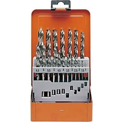 Projahn schroefboorset SPEED, HSS-Co, 19-delig, Ø 1-10 mm / 0,5 mm stappen, in boorpatroon