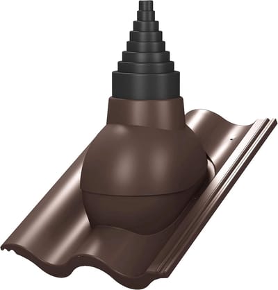 Dakdoorvoer Mast - Antenne Doorvoer - Dak Installatie - Universeel Verstelbaar - Ø19-90 mm - Bruin