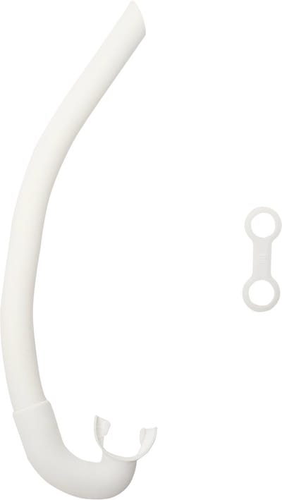 Agulhas Cepedianus Snorkel – Wit - Silicone Snorkel voor Snorkelen & Freediven – Flexibel, Duurzaam en met Vervangbaar Mondstuk