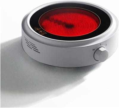 Mini Kookplaat - Elektrische Verwarming - Water Koken - Automatische Warmte - 800W - Wit Groen Zwart