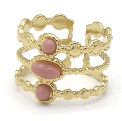 Ring – sieraad – accessoire – RVS – stainless steel – one size - goudkleurig – cadeau – geschenk – cadeau – feest – feestdagen