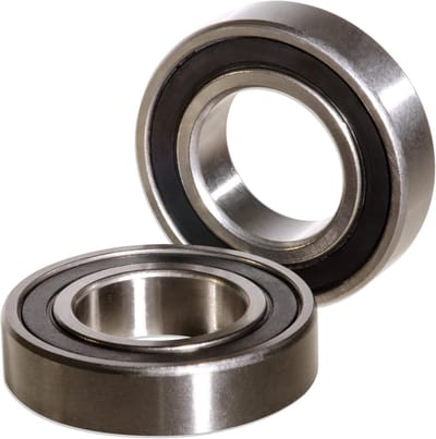 Achterwiellagers Set - Wielnaaf Lagers - Motor Onderhoud - Dubbelzijdig Afgedicht - 2 Stuks - Zilverkleurig