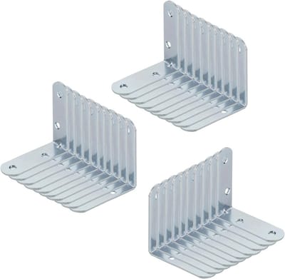 Hoekverbindingen - L-beugels - Meubels Bouwen - Verzonken Perforatie - 30 Stuks - Zilverkleurig