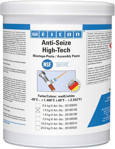 WEICON Anti-Seize High-Tech – Montagepasta 1 kg – Metaalvrije corrosiebescherming