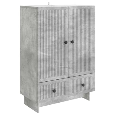 vidaXL - Dressoir - Beton - Grijs - 66 - x - 34,5 - x - 95 - cm - Geconstrueerd - hout