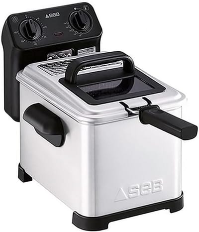 Friteuse - Frituurpan - Lekker Frituren - Krachtige 2400 Watt - 4 Liter - RVS Zwart