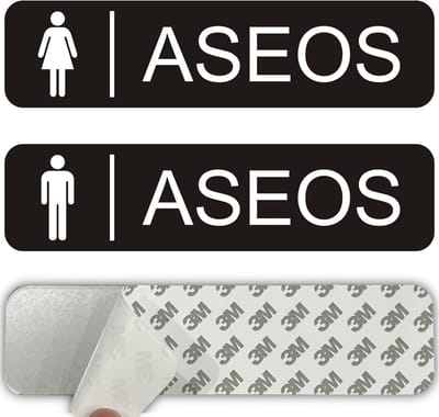 Veiligheidsbord - Bewakingsbord - Toegangscontrole - Duurzaam Aluminium - 20x5cm - Zwart