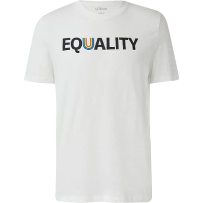 s.Oliver T-shirts White Größe: XXL | Bedruckte T-Shirts Outlet | Herren | Weiß