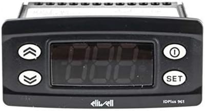 Eliwell ID Plus Thermostaat - Digitale Regelaar - Temperatuur Regelen - Programmeerbaar Verlicht - 74 x 32 mm - Zwart