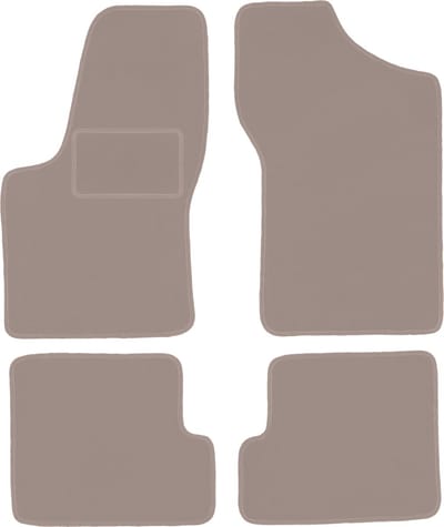 Beige veloursmatten voor: Fiat Seicento hatchback (1998-2010)
