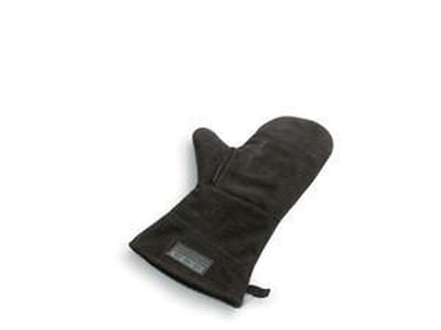 BBQ Handschoenen - 100% Echt Leer - Barbecue Hittebestendige Handschoen Zwart