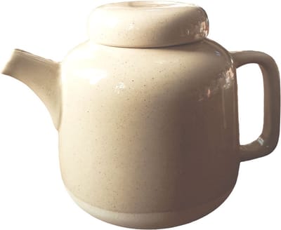 Floz Design unieke theepot - natuurlijk gespikkelde klei - zandkleur - 1250 ml - fairtrade