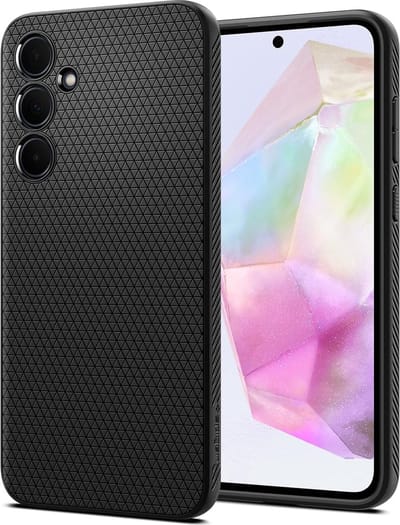 Spigen Geschikt voor Samsung Galaxy A35 5G - Liquid Air - Back Cover Hoesje - Zwart