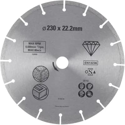 Stanley Diamantschijf Sta38142-xj - Beton En Metselwerk - 230x22,23mm - Gesegmenteerd