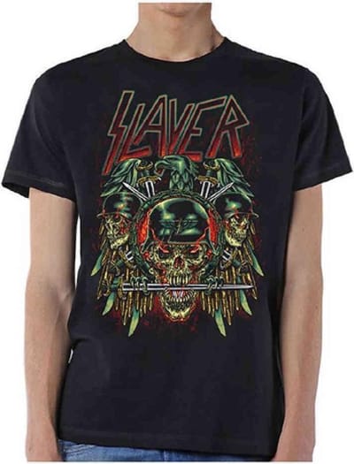 Slayer - Prey With Background heren unisex T-shirt zwart - M