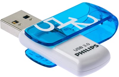 Philips Vivid Edition Super Speed 3.0 USB-flashdrive USB-stick 512 GB met draaibare kap voor pc, laptop, computergegevensopslag, leessnelheid tot 120 MB/s