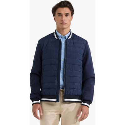 McGregor Mixed Varsity Jacket Navy Size: M | Bomber Jackets Outlet | Heren | Blauw