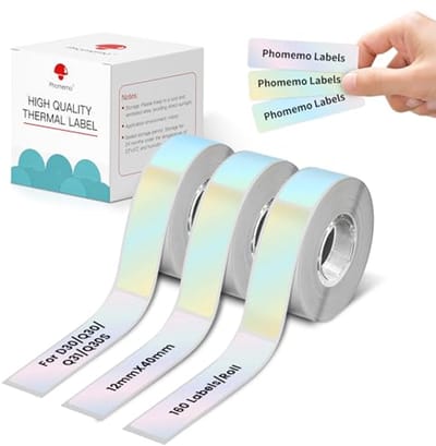 Thermal Label Rolls 12mm x 40mm - Zelfklevend voor Labelprinters