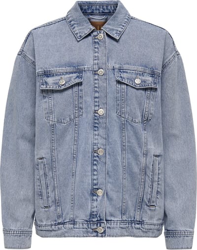 ONLY CARMAKOMA - CAROCEAN L/S OVERSIZE JKT DNM NOOS - Dames - Gewatteerde jassen