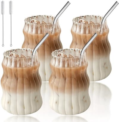 Allecto - Latte Macchiato Glazen - Dubbelwandige Koffieglazen - 500