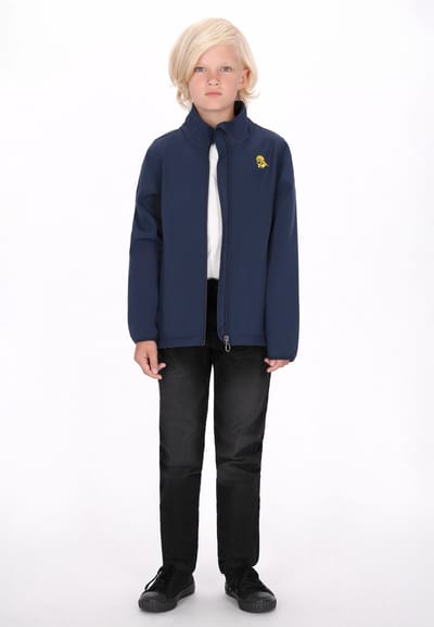 Schmuddelwedda softshell jas jongens (kinderen) marine