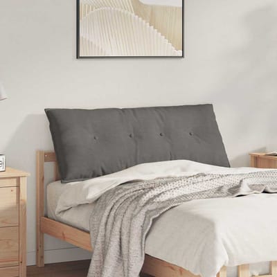 vidaXL - Rugkussen - Lichtgrijs - 120 - x - 50 - cm - Corduroy - stof