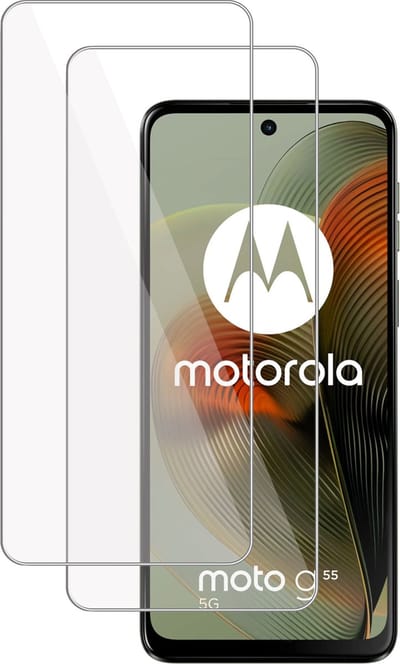 2x Screenprotector geschikt voor Motorola Moto G55 5G Screenprotector – Gehard Glas - Proteqt+