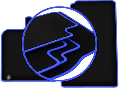 CARLUX-BLUE automatten voor: Smart Fortwo II hatchback (2007-2014)