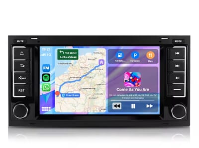 Autoradio 2/32GB met Carplay en Android auto | Geschikt voor Vw Volkswagen Touareg & Transporter T5 Multivan California 2003 - 2013 | Radio scherm met Navigatie | 2003 2004 2005 2006 2007 2008 2009 2010 2011 2012 2013