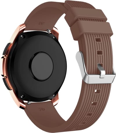 KELERINO. - Siliconen bandje geschikt voor Samsung Galaxy Active / 42 MM - Bruin