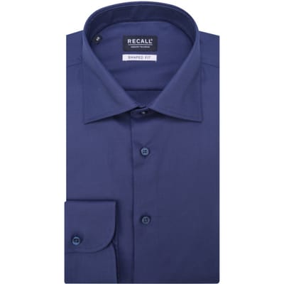 Recall Business Overhemd Donkerblauw Heren