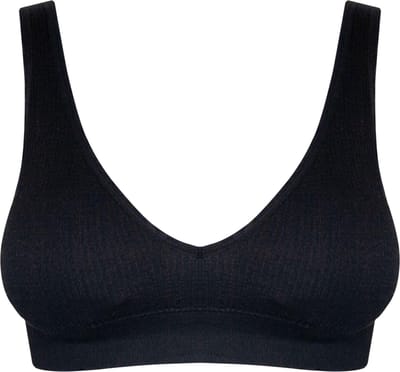 MAGIC Bodyfashion Ribbed Comfort Plunge Bra Black Vrouwen - Maat XL