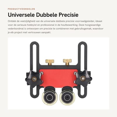 Dailygoods- Voorraadgeleider - Dubbele Precisie - Aluminiumlegering - Verstelbare Vederbordmal - Schokabsorberend - CNC-verwerking - Zaaggeleider