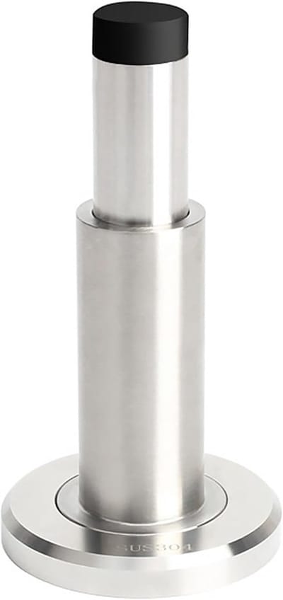 Deurstopper - Deurdemper Muurbevestiging - Deuren Dempen - Intrekbaar Ontwerp - 1 stuk - Zilver