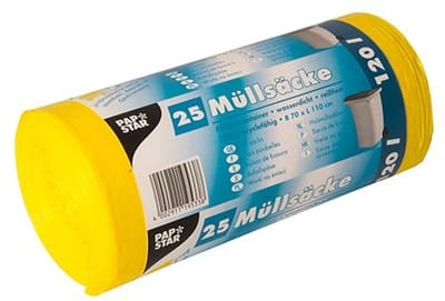 Vuilniszakken HDPE 120 liter Geel - Duurzaam en Sterk