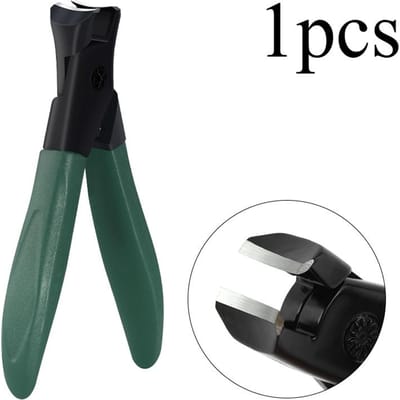Coupe-ongles anti-éclaboussures Acier inoxydable Coupe-ongles artificiels Coupe-ongles Coupe-ongles Ongles artificiels durs et épais Coupe-ongles Outils de manucure vert