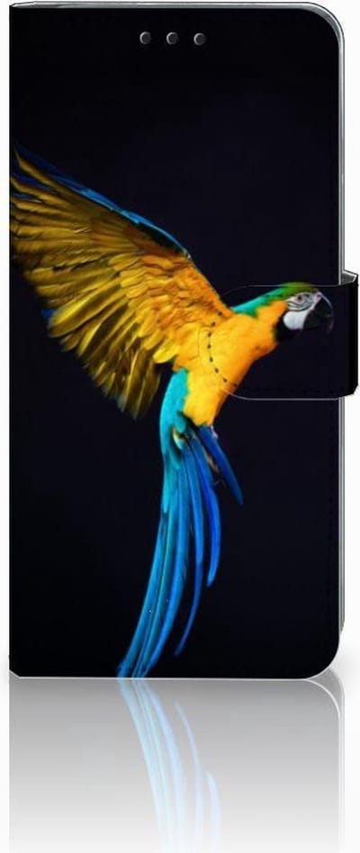 Book Case voor Huawei P30 Pro Telefoonhoesje met Pasjes Papegaai