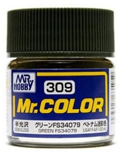 Gunze Mr. Hobby C-309 - Mr. Color 10 ml Green FS34079 - Lacquer Modelbouwverf