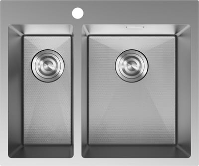 Mexen Flexo roestvrijstalen spoelbak 1,5-kamer 610 x 510 , inox HC - 6446611500-01HC