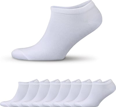 8 Paar Comfortabele Sneakersokken van Katoen-GoWith Sportsokken-35-38