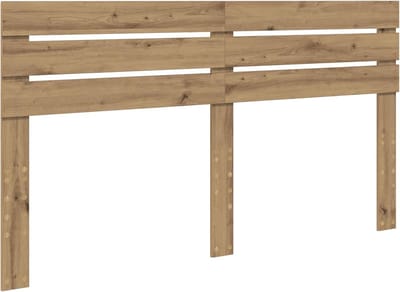 Hoofdbord Slaapkamer - Bedombouw Hout - Slaapkamer Decoratie - Stijlvolle Houtconstructie - 203 x 3 x 100 cm - Eiken