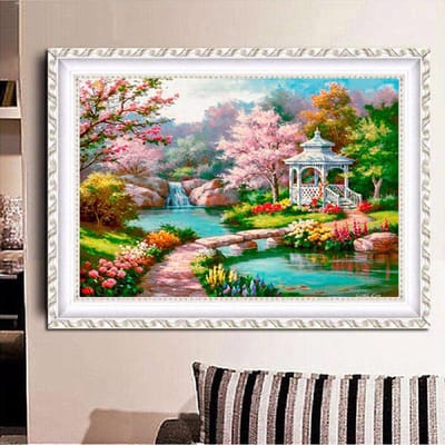 Diamond Mozaïek Home Decor Diamond Borduren Diamond Schilderen Cross Stitch Kit Landschap Foto 20X30CM gray