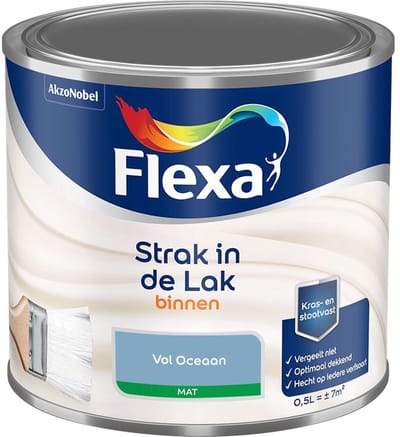 Flexa - Strak In De Lak Binnenlak Mat - Vol Oceaan - Mengverf - 500 Ml