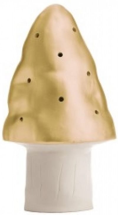 Paddestoel lamp - Egmont Toys - Heico lamp - goud - LED lamp