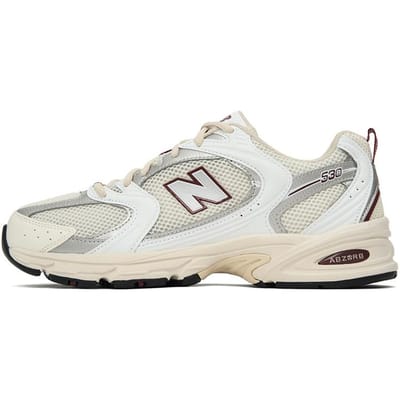 New Balance 530 Sea Salt Mercury Red Unisex Sneakers Crèmewit MR530SZ 42.5 white