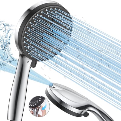 Dailygoods- Douchekop Hoogwaardige waterbesparing - Doucheset - Verstelbare straal - Luxe design - Ideaal voor dagelijks gebruik - Zilver